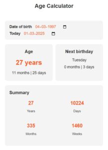 Read more about the article Age Calculator: Instantly Discover Your True Age